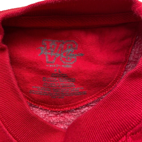 Varsity Classics Sweatshirt XL Crew Neck Wisconsin Badgers Red - Picture 3 of 4